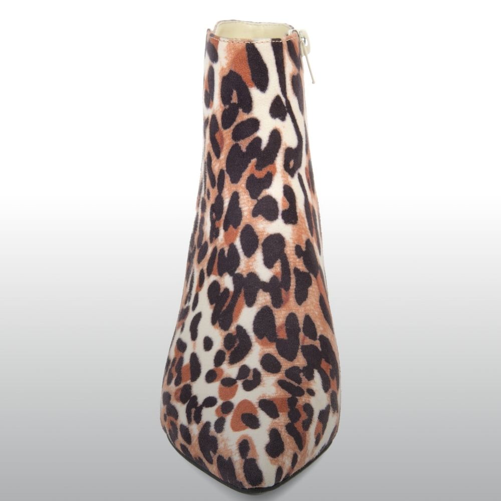 Women's Leopard Print Ankle Boots - Picture 4 of 5